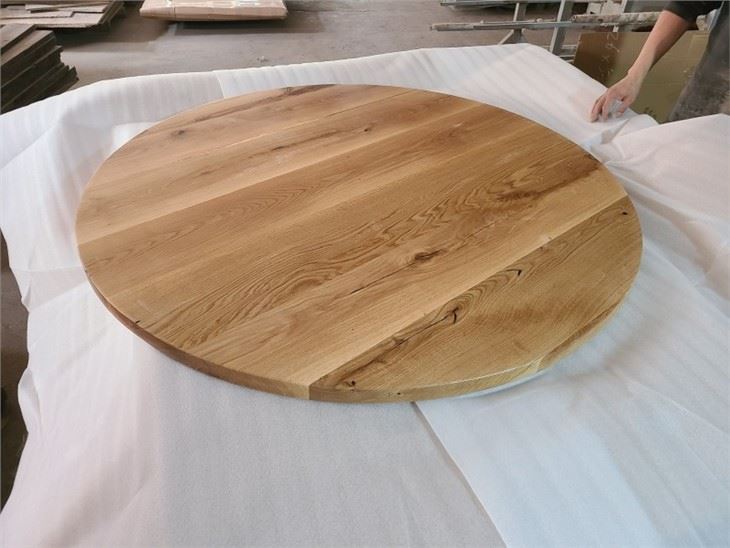 Oak Solid Wood Round Table Top Factory