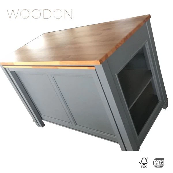 Rubber Wood Butcher Blcok Cabinet Top