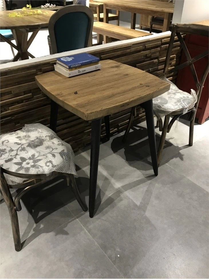 China Elm Wooden Veneer Tea Table Factory