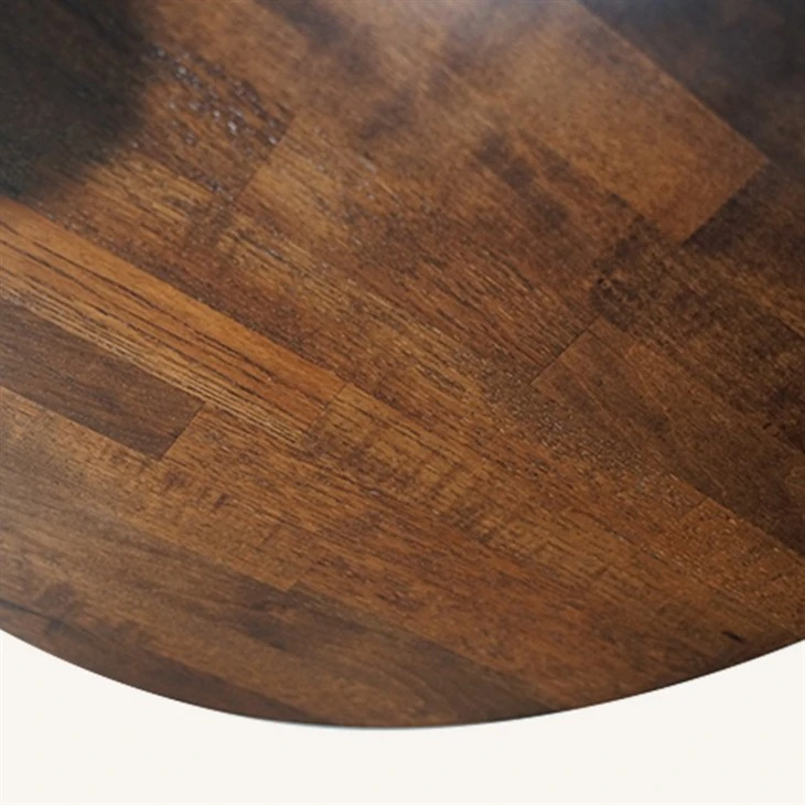 Solid Oak Wood Butcher Block Dining Table Top in Walnut Color Wholesale factory